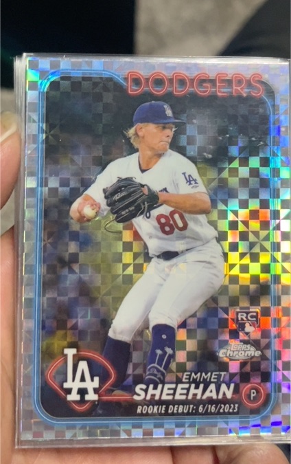 2024 Topps Chrome Update #USC130 Emmet Sheehan — front