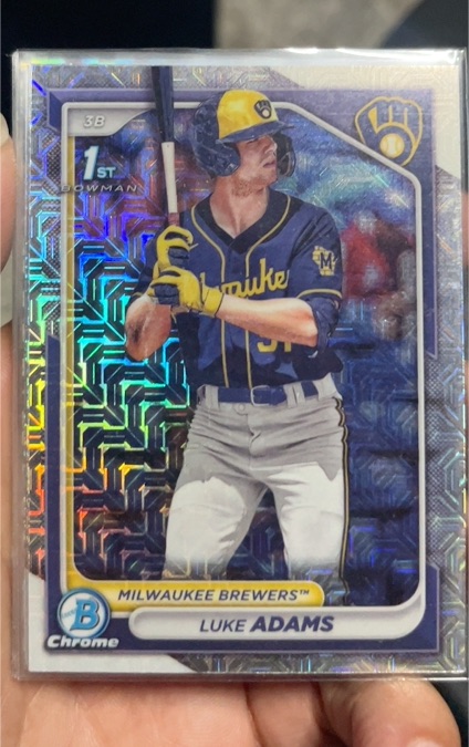 2024 Bowman Chrome Prospects #BCP-50 Luke Adams — front