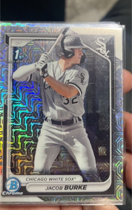 2024 Bowman Chrome Prospects Mojo Refractor #BCP-116 Jacob Burke — front