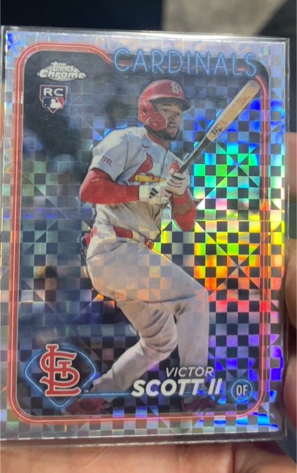 2024 Topps Chrome Update #USC48 Victor Scott II X-Fractor — front