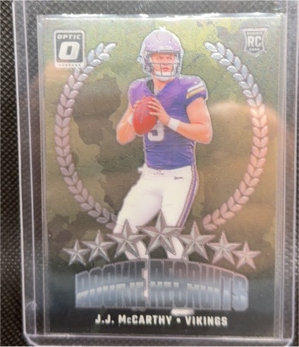 2024 Donruss Optic #11 J.J. McCarthy Rookie Recruits — front
