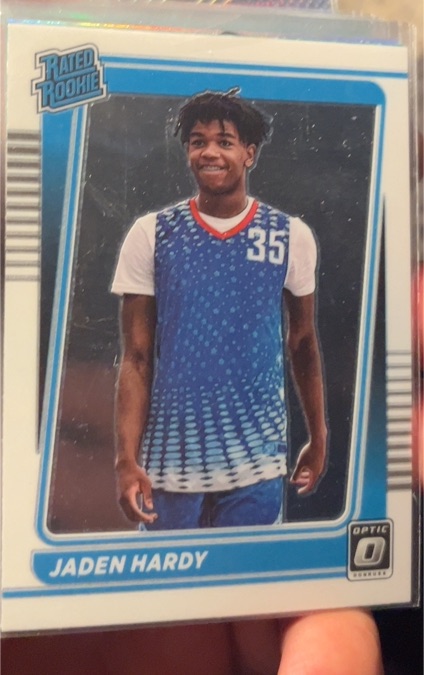 2022 Panini Chronicles Draft Picks Donruss Optic Rated Rookie #11 Jaden Hardy — front