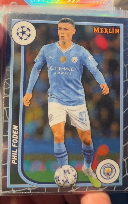 2023-24 Topps Merlin UEFA Club Competitions #74 Phil Foden — front