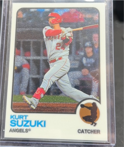 2022 Topps Heritage #696 Kurt Suzuki — front