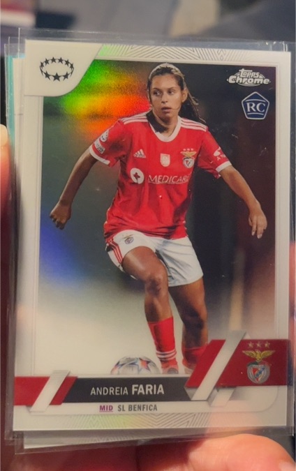 2022-23 Topps Chrome UEFA Women's Champions League #21 Andreia Faria — front