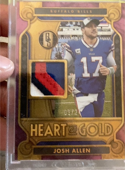 2023 Panini Gold Standard Heart of Gold #Josh Allen — front
