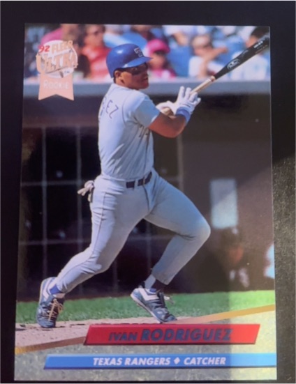 1992 Fleer Ultra #139 Ivan Rodriguez — front