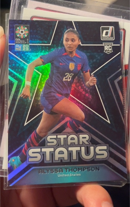 2023 Donruss FIFA Women's World Cup #22 Alyssa Thompson Star Status Rookie Card — front
