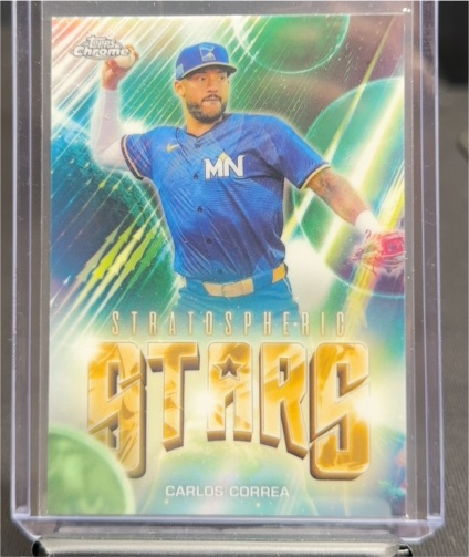 2024 Topps Chrome Update #SSC-31 Carlos Correa Stratospheric Stars — front