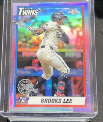 2025 Topps Chrome 1990 Topps 35th Anniversary #90CB-20 Brooks Lee — front