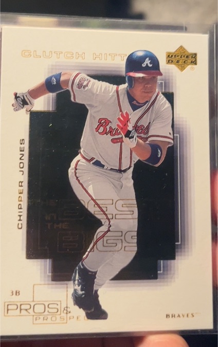 2000 Upper Deck Pros and Prospects Best in the Bigs #B5 Chipper Jones — front