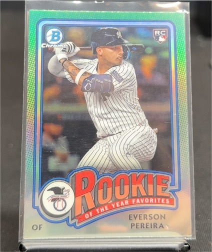 2024 Bowman Chrome #ROY-15 Everson Pereira Rookie of the Year Favorites — front