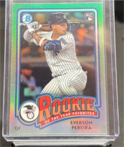 2024 Bowman Chrome Rookie of the Year Favorites #ROY-15 Everson Pereira — front