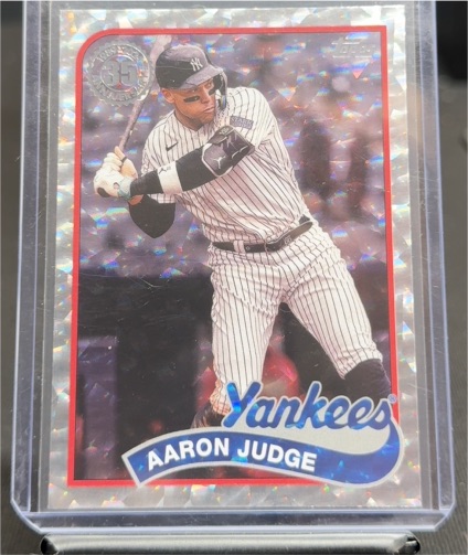 2024 Topps Series 2 1989 Silver Crackle Foil #89B2-39 Aaron Judge — front
