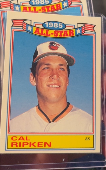 1986 Topps #5 Cal Ripken Glossy All-Stars — front