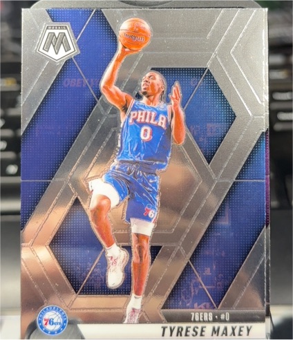 2019-20 Panini Mosaic #0 Tyrese Maxey — front