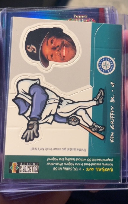 1998 Collector's Choice #25 Ken Griffey Jr. Mini Bobbing Head — front