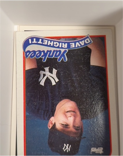 1989 Topps #335 Dave Righetti — front