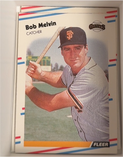 1988 Fleer #91 Bob Melvin — front