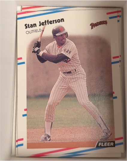 1988 Fleer #587 Stan Jefferson — front