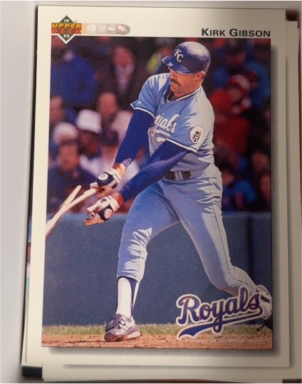 1992 Upper Deck #180 Kirk Gibson — front