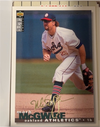 1995 Collector's Choice #130 Mark McGwire — front