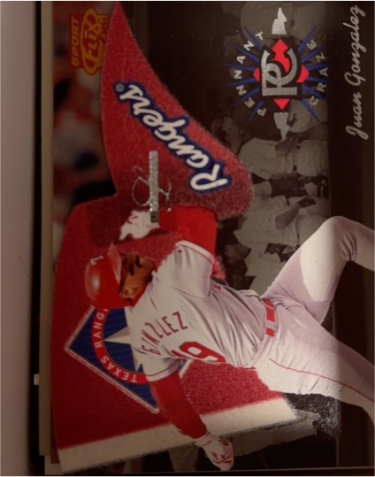 1996 Leaf Limited Pennant Craze #1 Juan Gonzalez — front