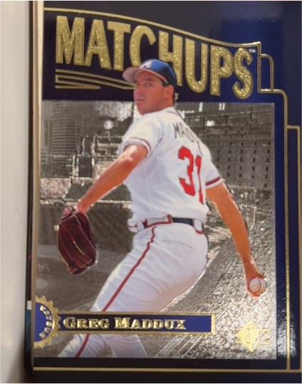 1996 SP Marquee Matchups #MM10 Greg Maddux — front