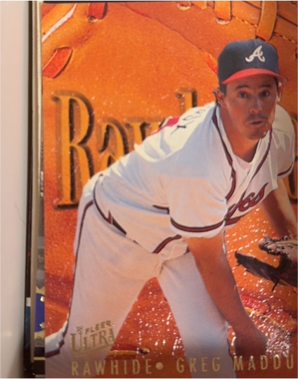 1996 Fleer Ultra Rawhide #6 Greg Maddux — front