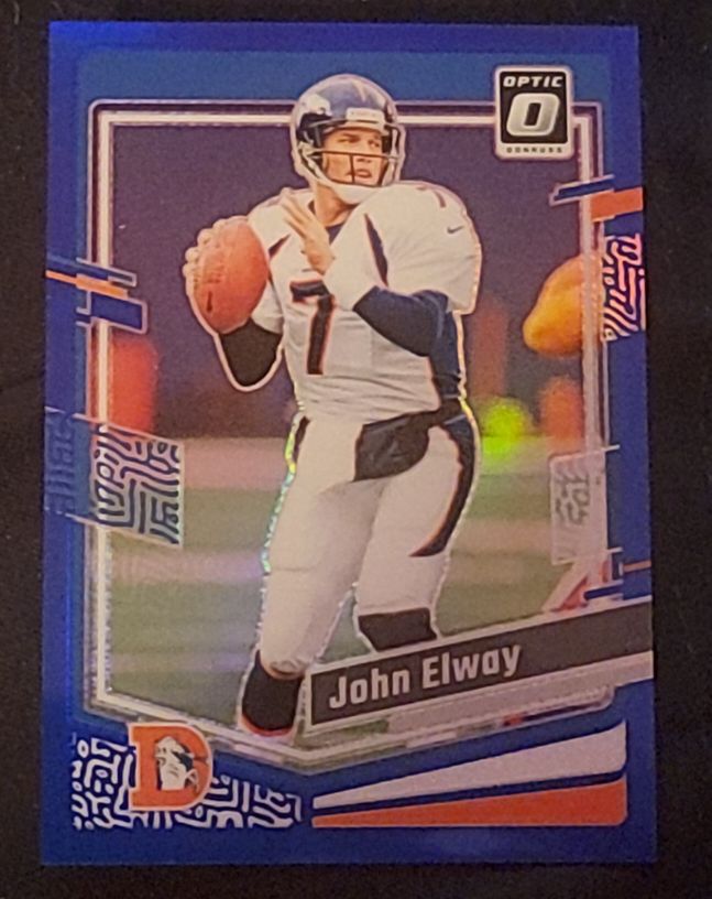 2023 Panini Donruss Optic Football Silver Holo Prizm #55 John Elway — front