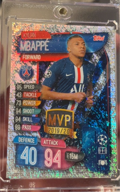 2019-20 Topps UEFA Champions League Match Attax #C-PSG Kylian Mbappe MVP — front