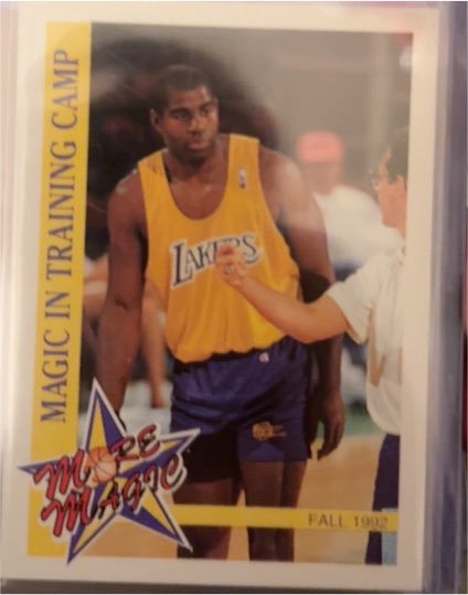 1992-93 Hoops More Magic Moments #MM1 Magic Johnson — front