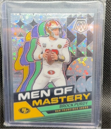 2024 Panini Mosaic #MM-3 Brock Purdy Men of Mastery — front