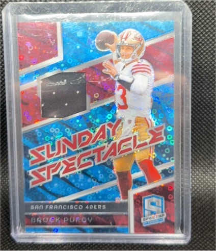 2024 Panini Spectra Sunday Spectacle #SS-6 Brock Purdy — front