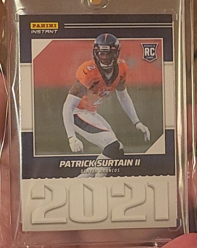 2021 Panini Instant Year One Patrick Surtain II Rookie Card — front