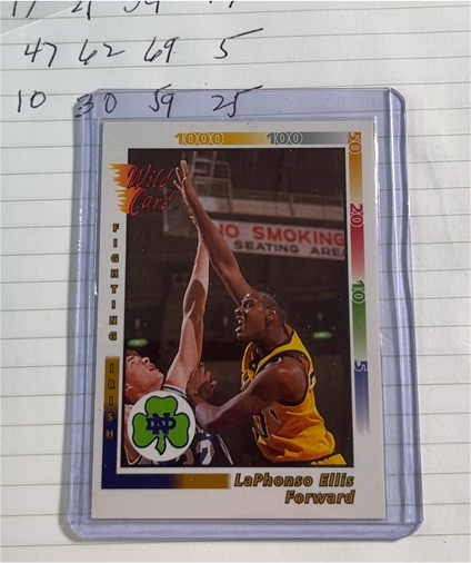 1992 Wild Card #30 LaPhonso Ellis — front