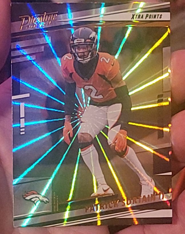 2022 Panini Prestige Xtra Points Sunburst Patrick Surtain II — front