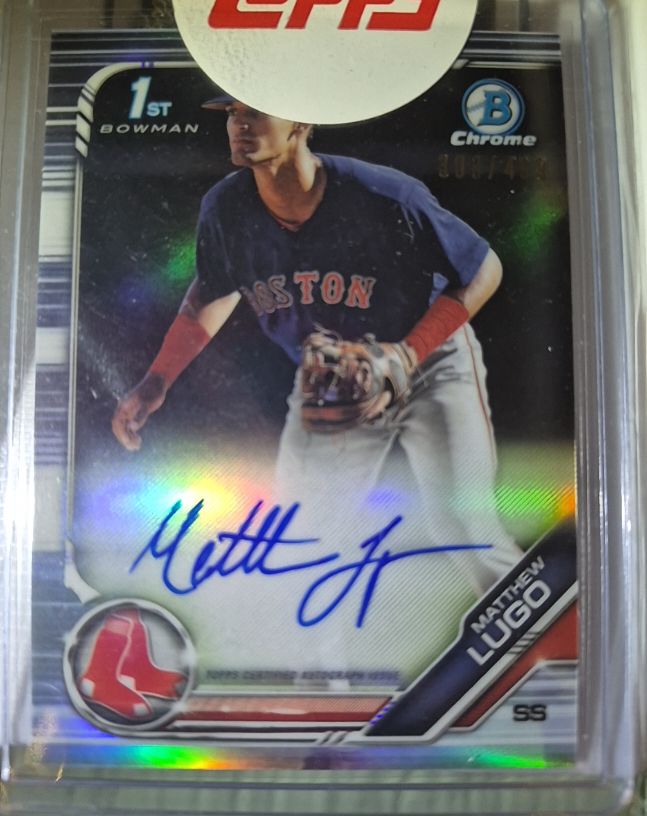 2019 Bowman Chrome #CDA-ML Matthew Lugo — front