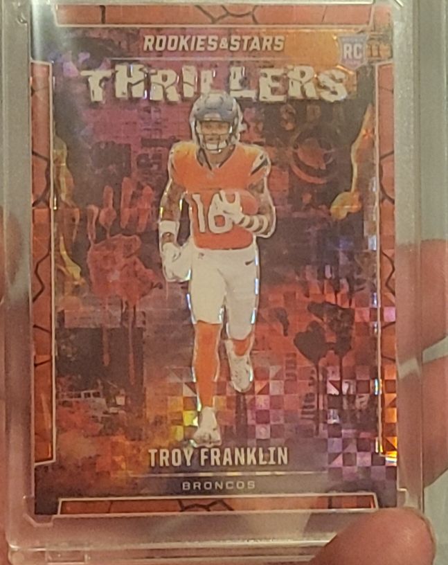 2024 Panini Rookies & Stars #T-TFN Troy Franklin Thrillers Red Plaid Prizm — front