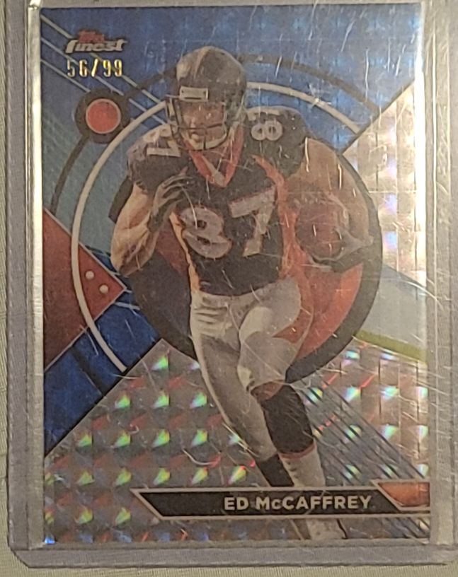 1997 Topps Finest #56 Ed McCaffrey — front