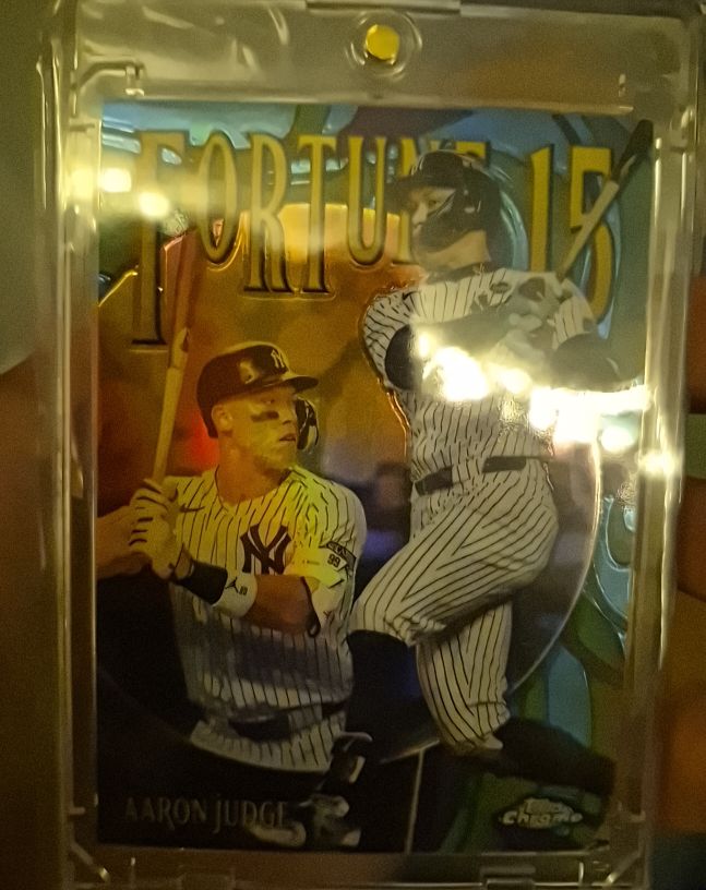 2025 Topps Chrome #F15-1 Aaron Judge Fortune 15 — front