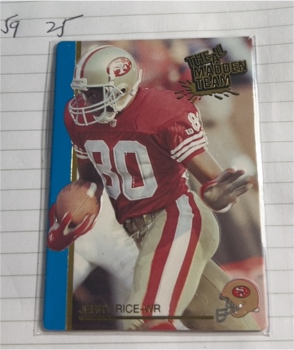 1992 Action Packed The All Madden Team #43 Jerry Rice — front