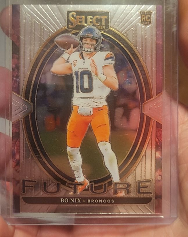 2024 Panini Select #7 Bo Nix Select Future Rookie Denver Broncos — front