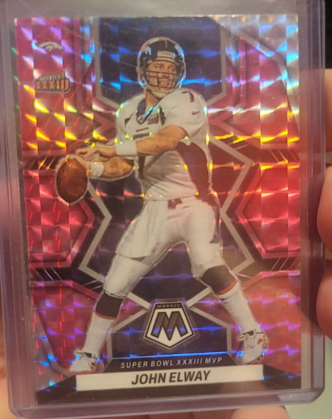 2022 Panini Mosaic #297 John Elway Super Bowl XXXIII MVP — front