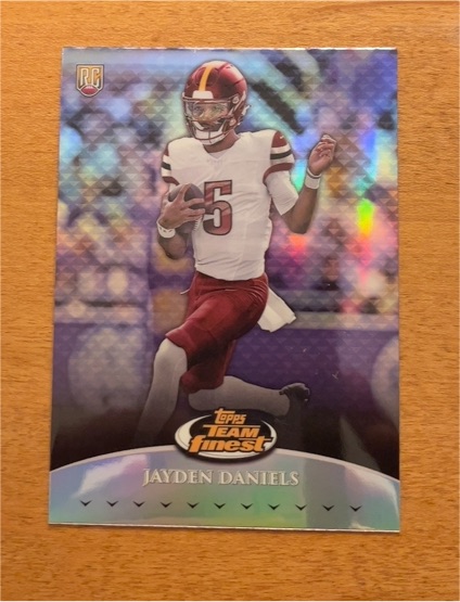 2024 Topps Finest #TF-2 Jayden Daniels Team Finest — front
