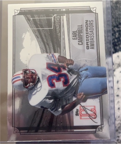 2024 Topps Signature Class #GA-29 Earl Campbell Gridiron Ambassadors — front