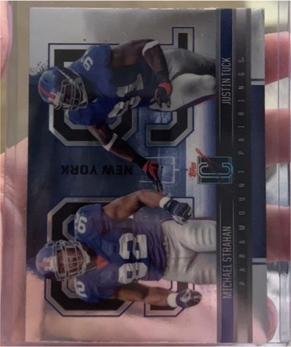 2024 Topps Signature Class Paramount Pairings #PP-6 Michael Strahan & Justin Tuck — front