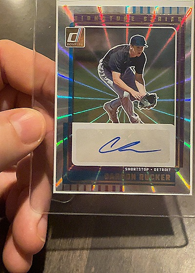 2025 Donruss Signature Series #SG-CRK Carson Rucker — front