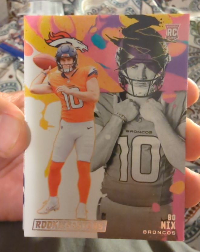 2024 Panini Rookies & Stars Rookie Exclusive #RE-BNX Bo Nix — front