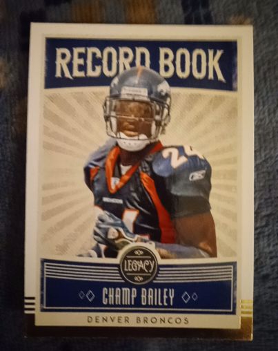 2020 Panini Legacy Record Book #RB-CB Champ Bailey — front